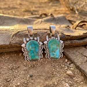 Mojave Turquoise Cow Pendant Sterling Silver Your Choice Buys One For The $